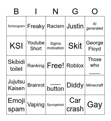 Instagram Reels Bingo Card Bingo Card