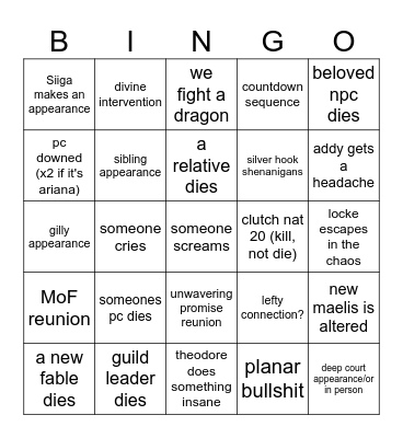boop Bingo Card