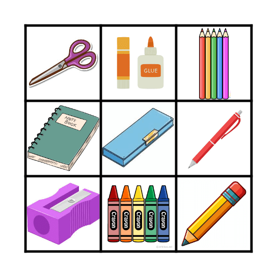 MY PENCIL CASE Bingo Card