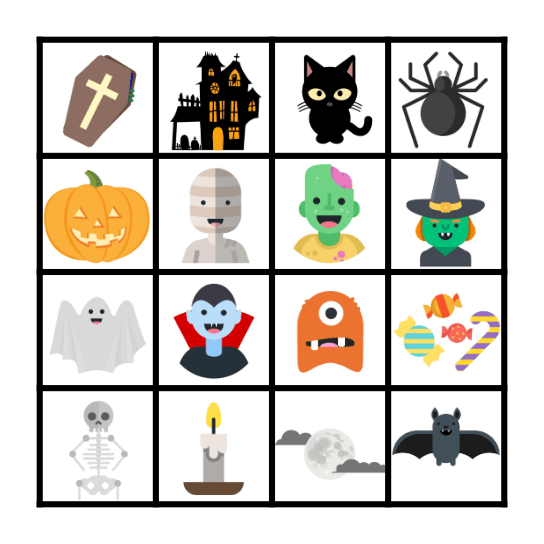 HAPPY HALLOWEEN Bingo Card