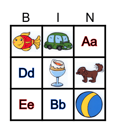 FH1 abcdef Bingo Card