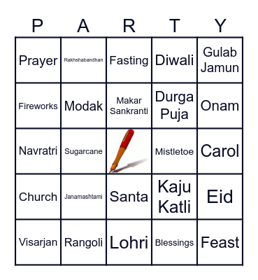 Sketchbola! Bingo Card