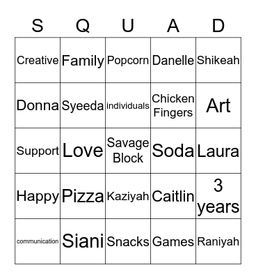 The Real Bingo Card