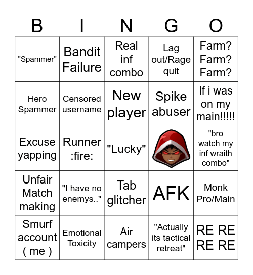 Project smash ranked bingo Card