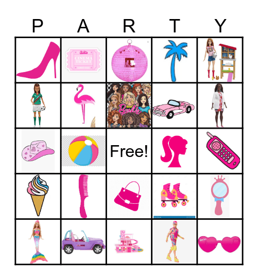 BARBIE Bingo Card