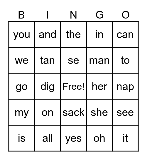 Flyleaf #1-10 Bingo Card