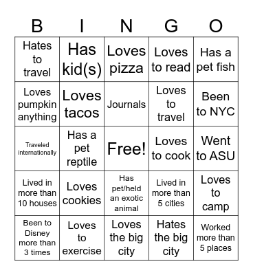 OBF Bingo Card