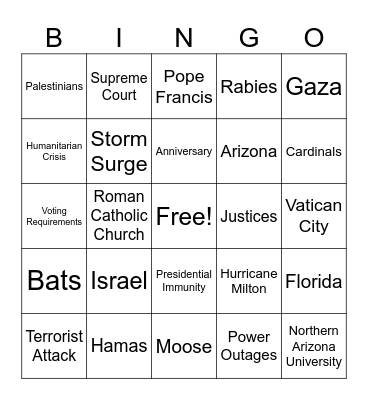 CNN 10 10/08/24 Bingo Card