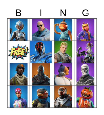 fortnite BINGO Card