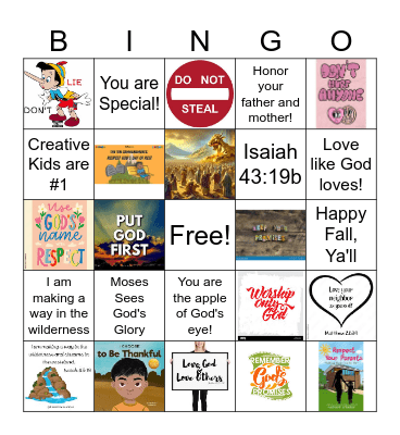 Are We There Yet? Bingo Card
