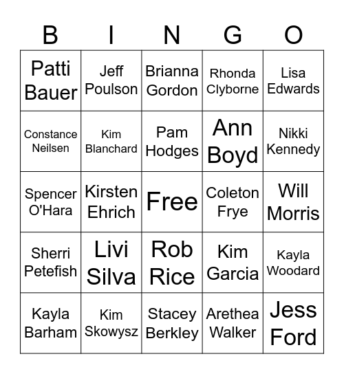 CSA Bingo Card