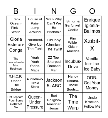 Radio Bingo ABC Bingo Card