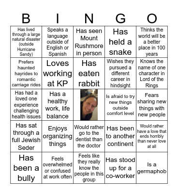 TEAM BUILDING BINGO Card