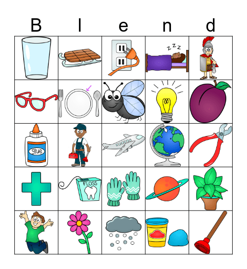 Flashcards - FL, GL, PL, SL Bingo Card