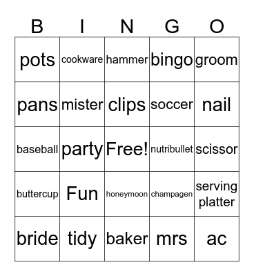 Kara's BS Bingo Card