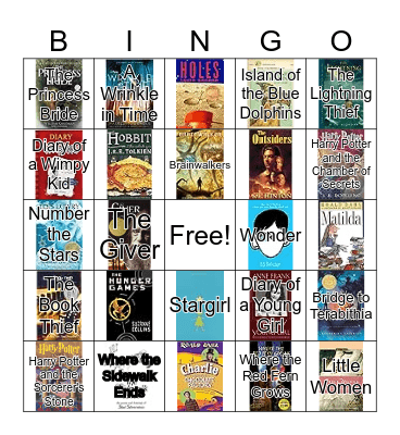Book BINGO! Bingo Card