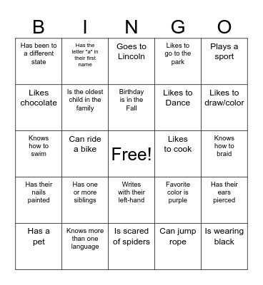 Black Girl Magic Bingo Card