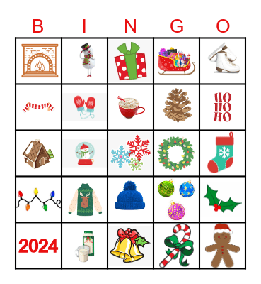 Holiday Bingo Card