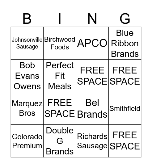 Maher Marketing BINGO 2017 Bingo Card