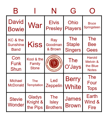 Musical Hitmakers Bingo Card