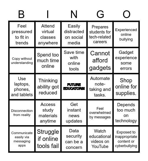 EDTECH BINGO Card