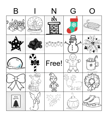 French Christmas Bingo Card