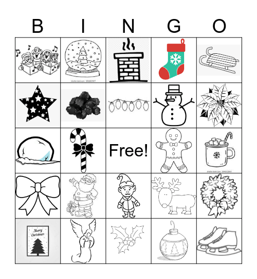 French Christmas Bingo Card