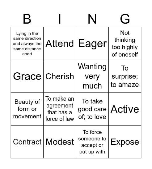 Bingo-Mash Bingo Card