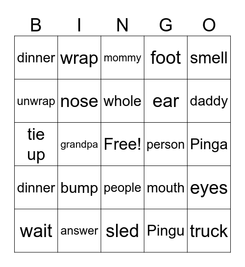 UNIT 7 Bingo Card