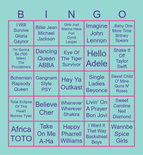 BEx BINGO! Bingo Card