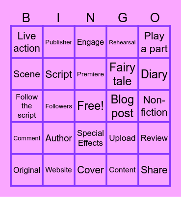 Unit 1 Vocabulary Review Bingo Card
