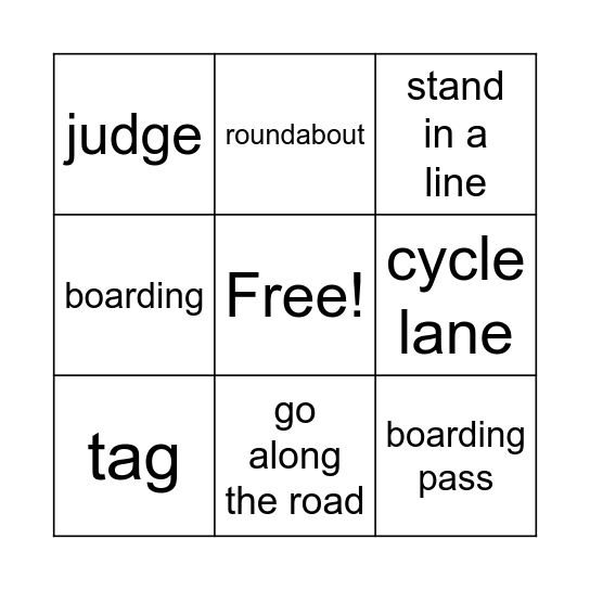 BINGO Card