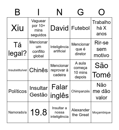 Bingo CCA v2 Bingo Card