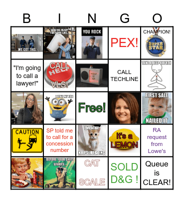 2024 Watkins' Warriors BINGO Card