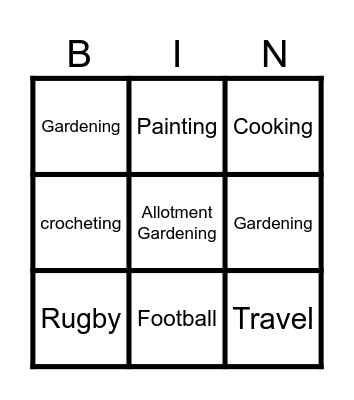 Human Bingo Card