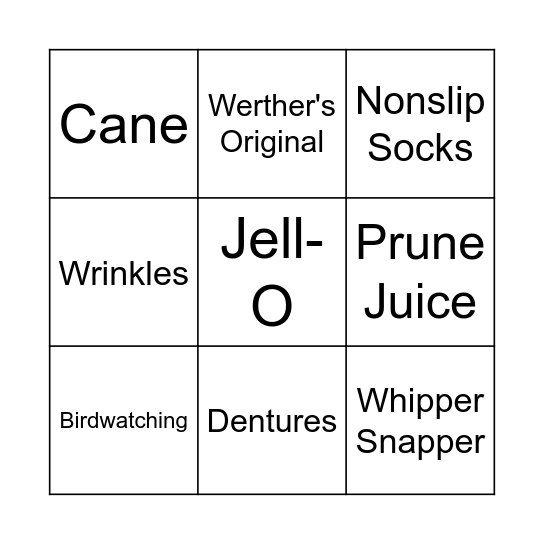 Butterscotch Bingo Card