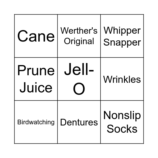 Butterscotch Bingo Card