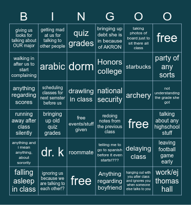raiven and chloe bingo card Bingo Card