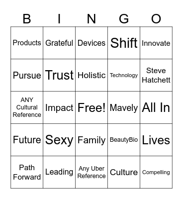 Town Hall | All In Bingo Card