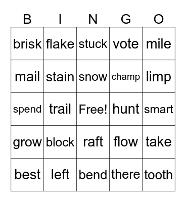 Level 27 Bingo Card