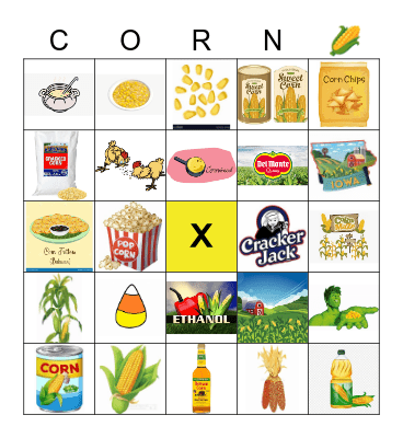 CORN Bingo Card