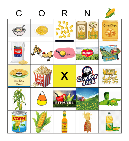 CORN Bingo Card