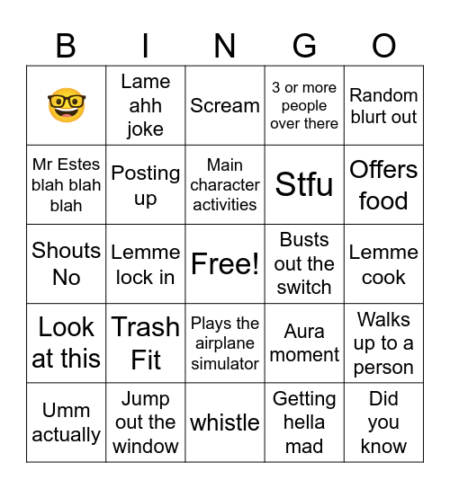 Phoenix bingo board Bingo Card