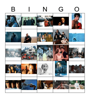 Movies Bingo Card