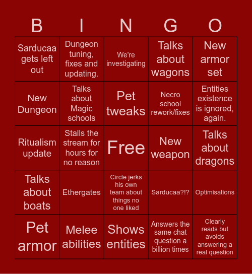 Roadmap bingoooooooo Bingo Card