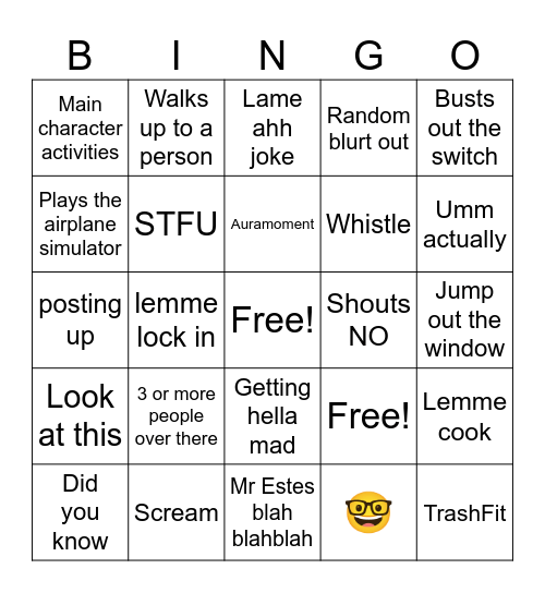 Phoenix bingo board Bingo Card