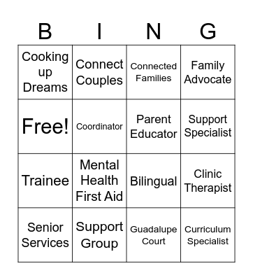 FSA Bingo Card