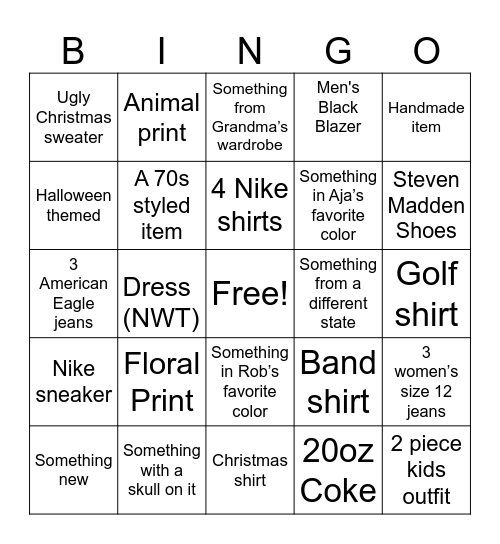 Softline Bingo Card