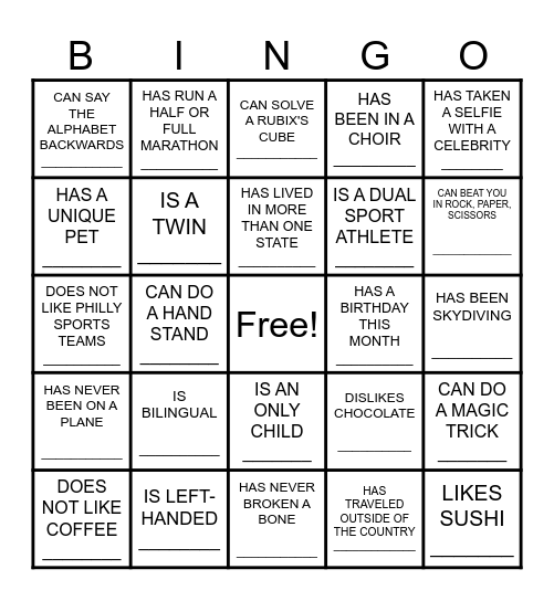 CHAPLAIN SOCIAL Bingo Card