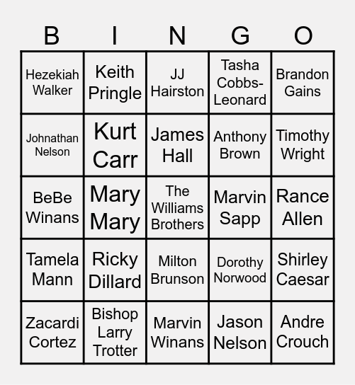 Bellow It Out & Bingo Card